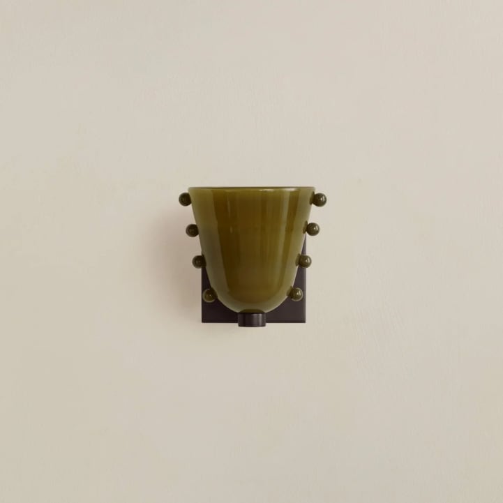 Gemma Brass Glass Sconce