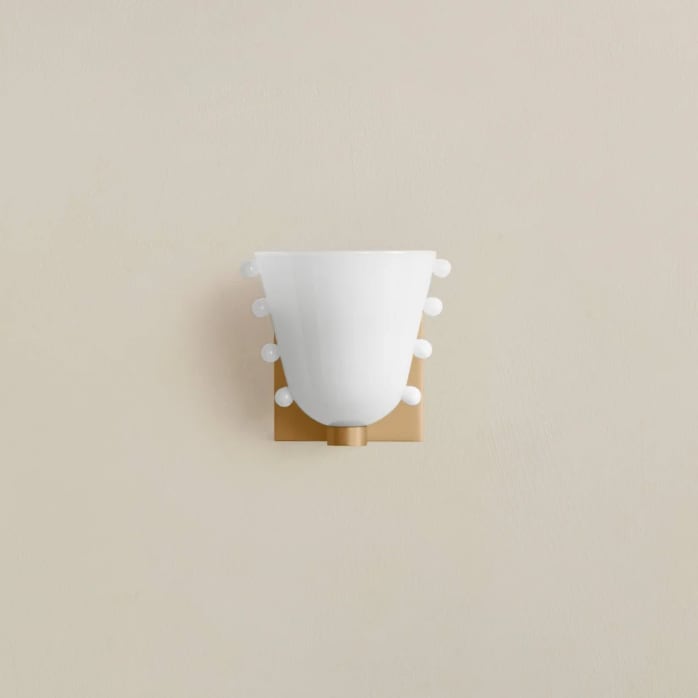 Gemma Brass Glass Sconce