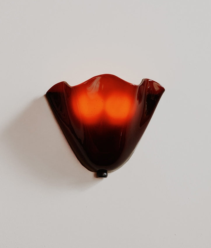 Vera Brass Glass Sconce