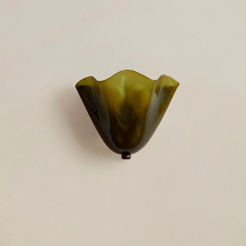Vera Brass Glass Sconce