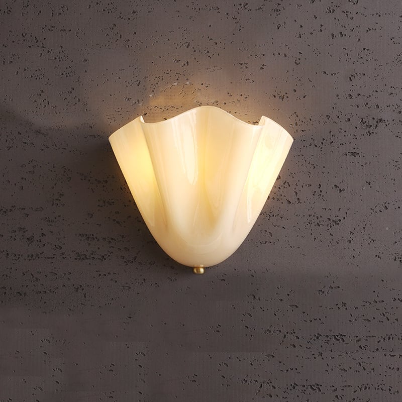 Vera Brass Glass Sconce