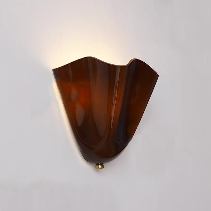 Vera Brass Glass Sconce