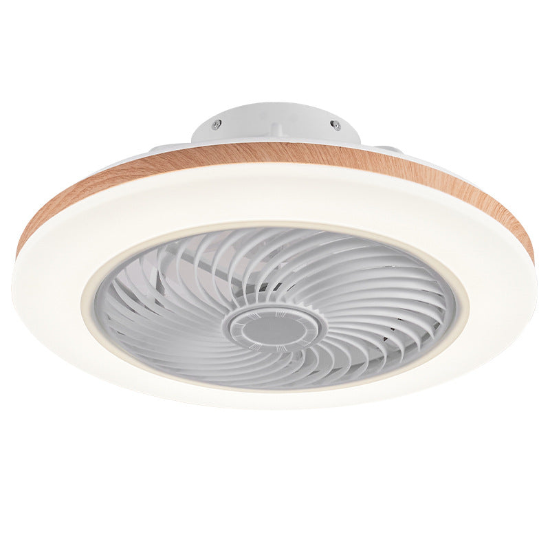 Wood Geometric Ceiling Fan Light