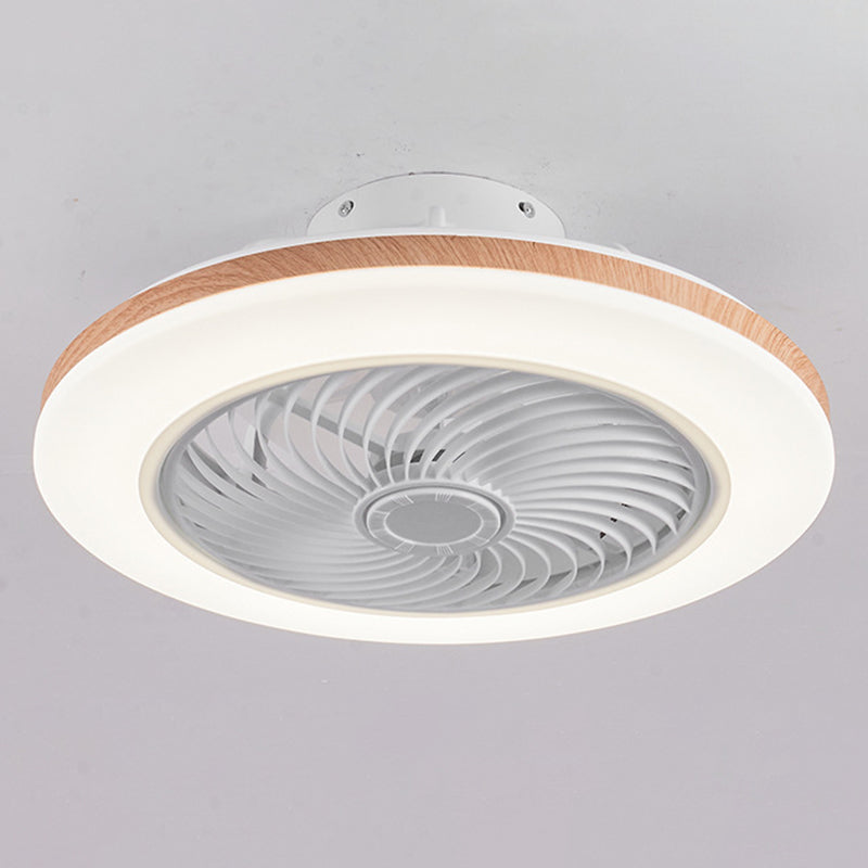 Wood Geometric Ceiling Fan Light