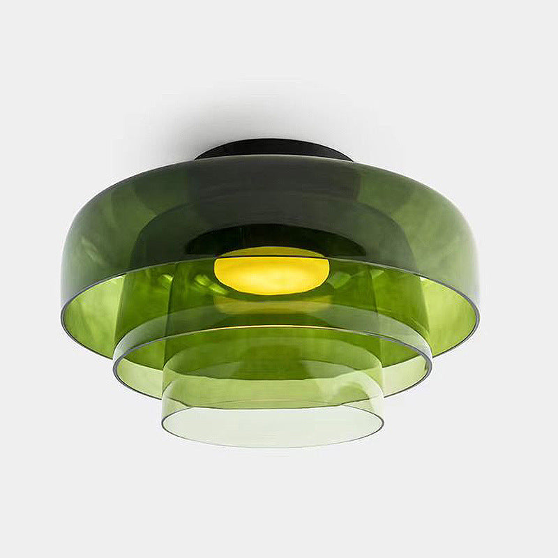 Glass Cake Layer Sconce
