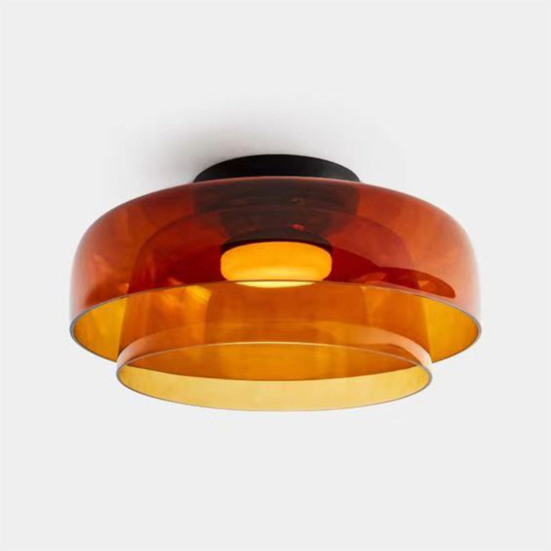 Glass Cake Layer Sconce