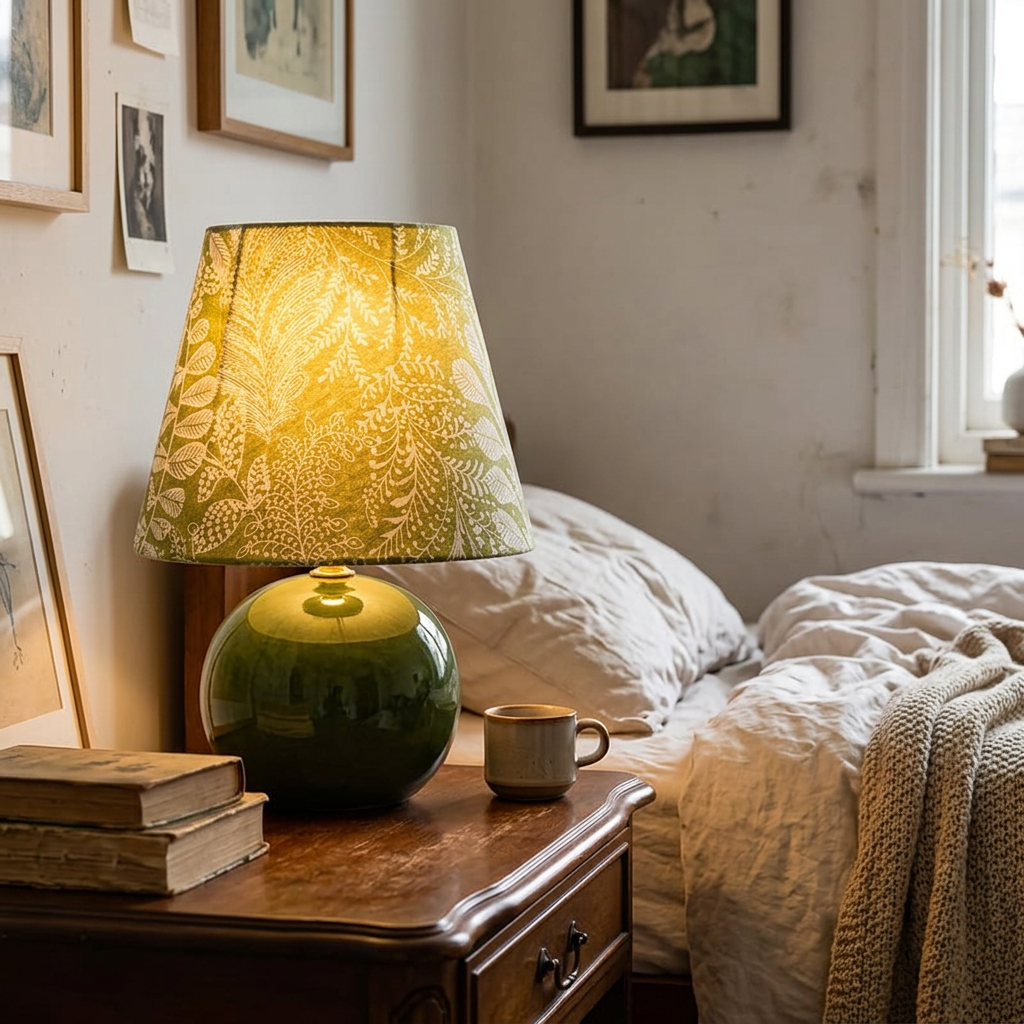 Kayo Moss Ceramic Mushroom Table Lamp lifestyle image