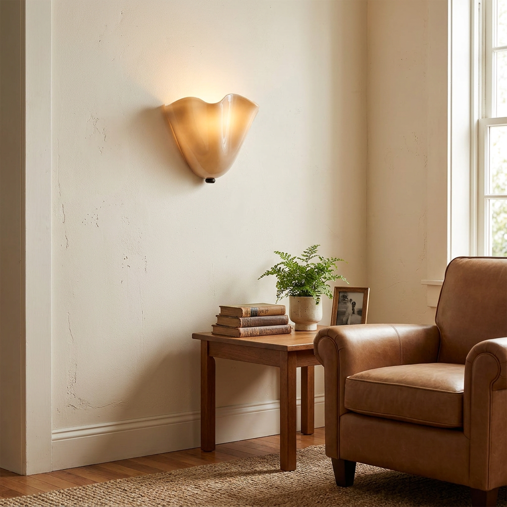 W28 Vera Glass Sconce lifestyle image