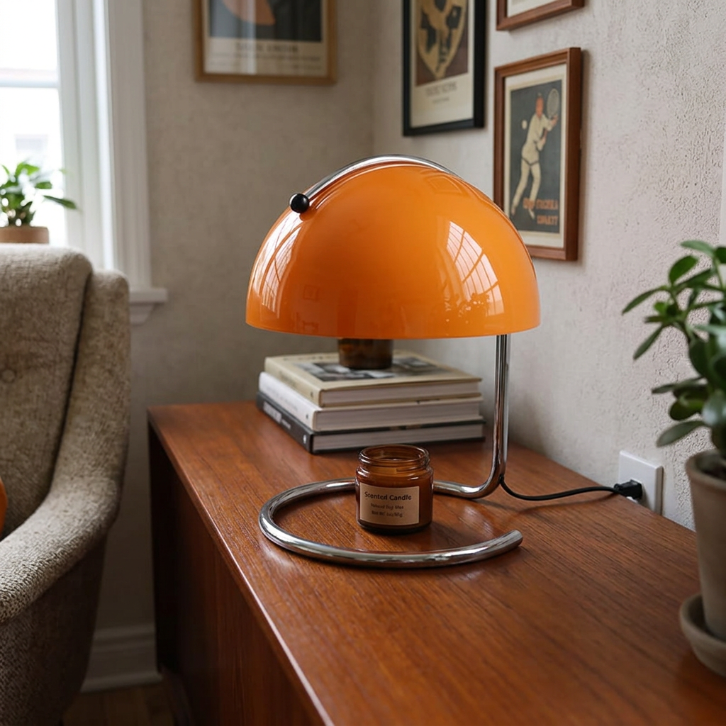 Classic Bauhaus CATO Glass Table Lamp lifestyle image