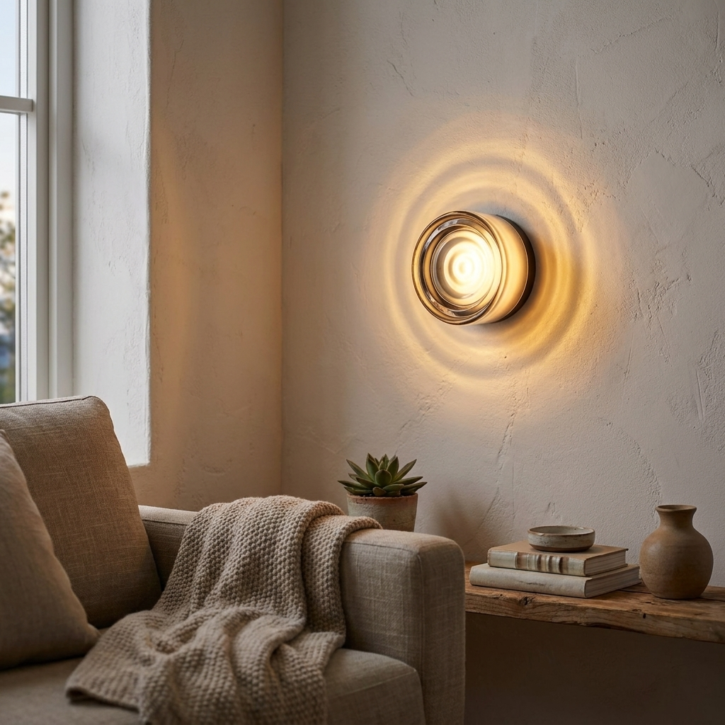 RD13 Wall Ceiling Glass Surface Mount Sconce lifestyle