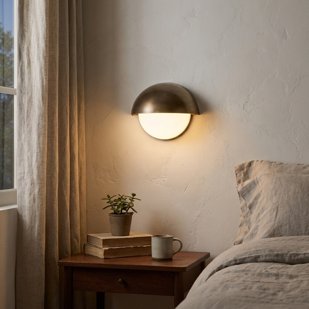 Knight Sconce Copper Glass Wall Corridor Light lifestyle