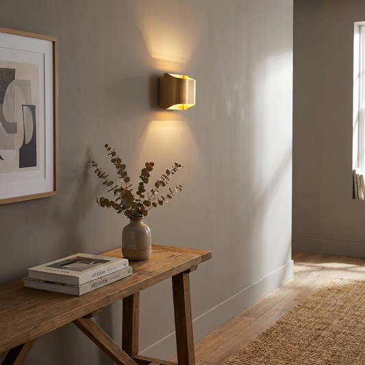 CS100 Square Copper Sconce lifestyle