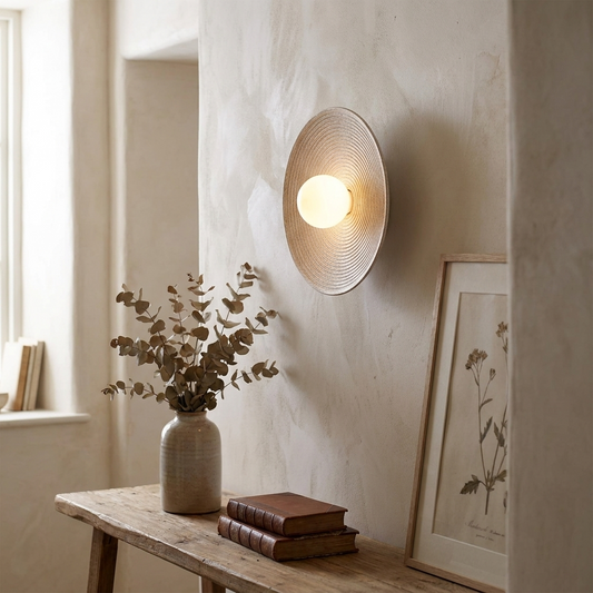 RC Resin Corrugated Sconce lifestyle
