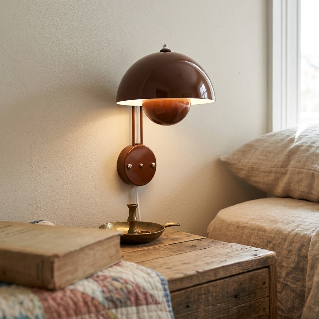 230mm Mushroom Wall Lamp - lifestyle