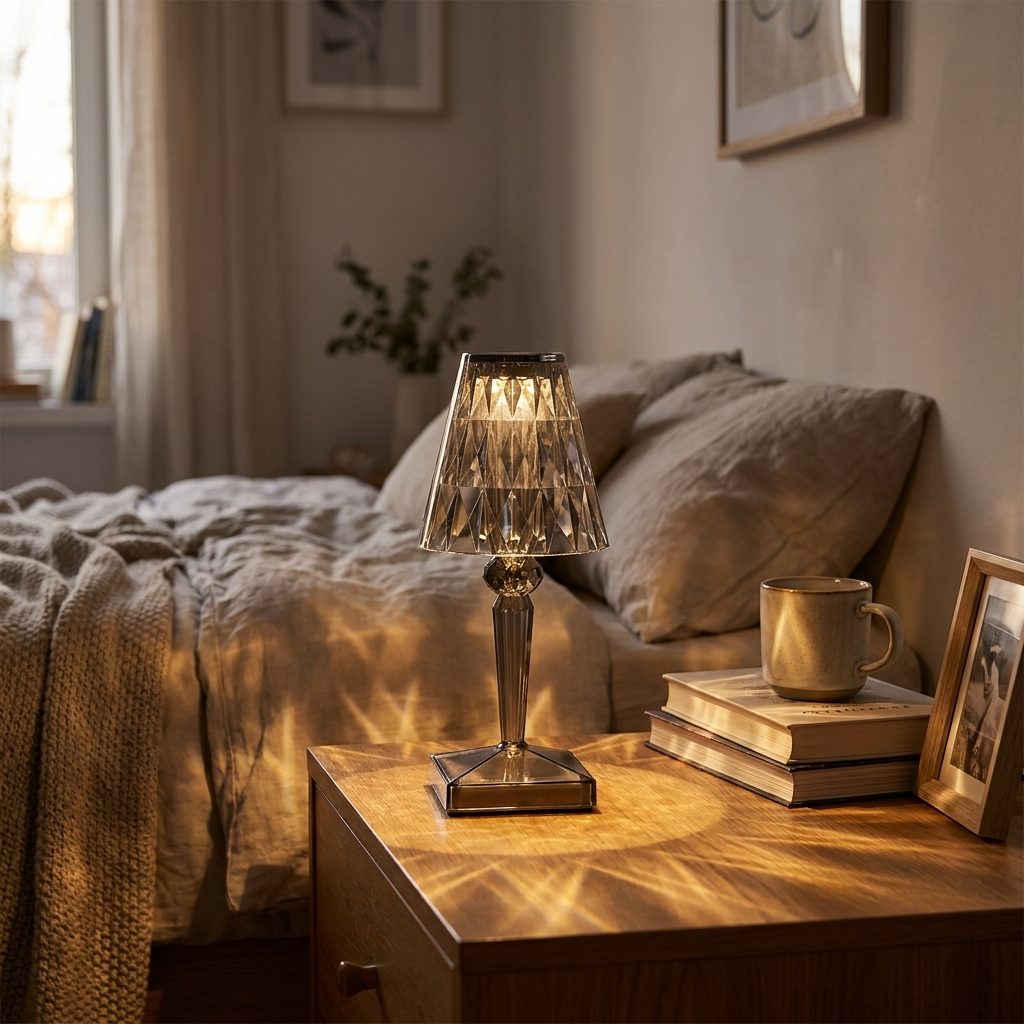 BATTERY Romantic Transparent Cordless Table Lamp - lifestyle