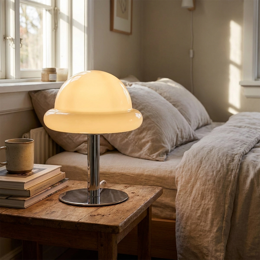 Mr Hat Mushroom Glass table lamp - lifestyle
