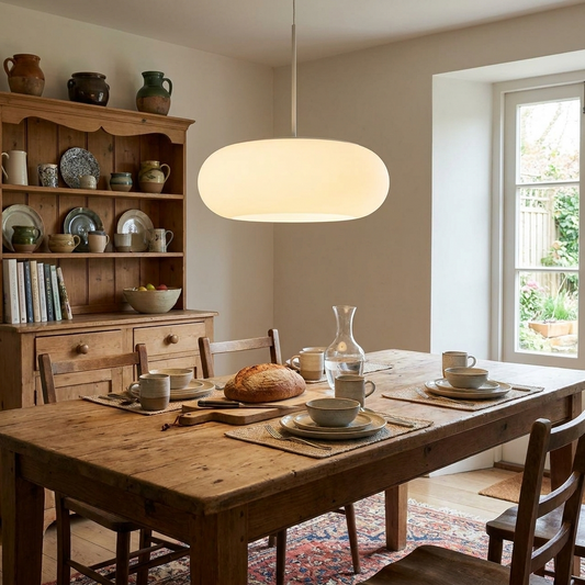 Asou Acrylic Pendant Light - lifestyle