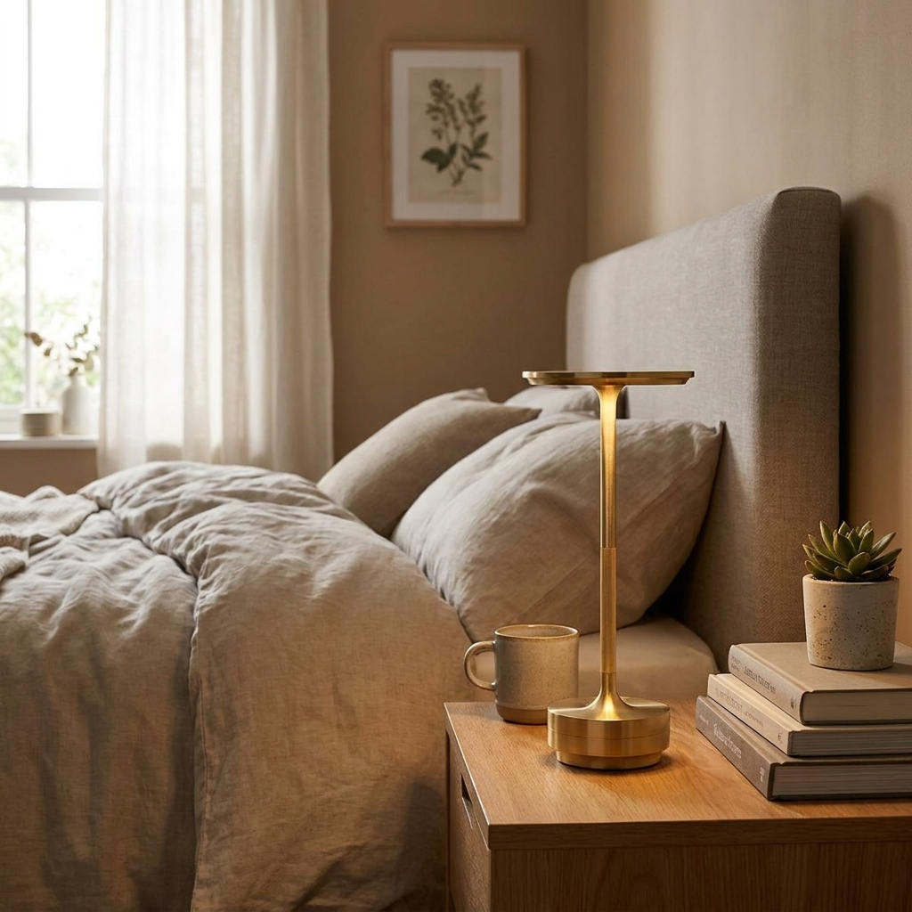 Japanese Ambient Turn Table Lamp - lifestyle