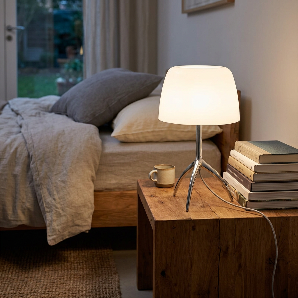 MP Lumiere Glass Table Lamp - lifestyle
