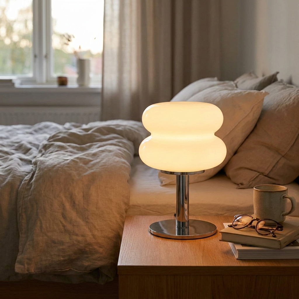 Snowman Table Lamp - lifestyle