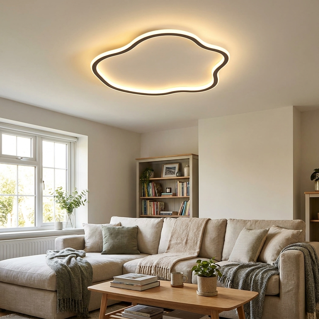 Modern Creative Cloud 1-Light LED Flush Mount Ceiling Light