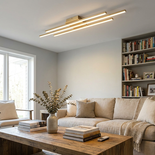 Modern Minimalist Long LED Flush Mount Lighting