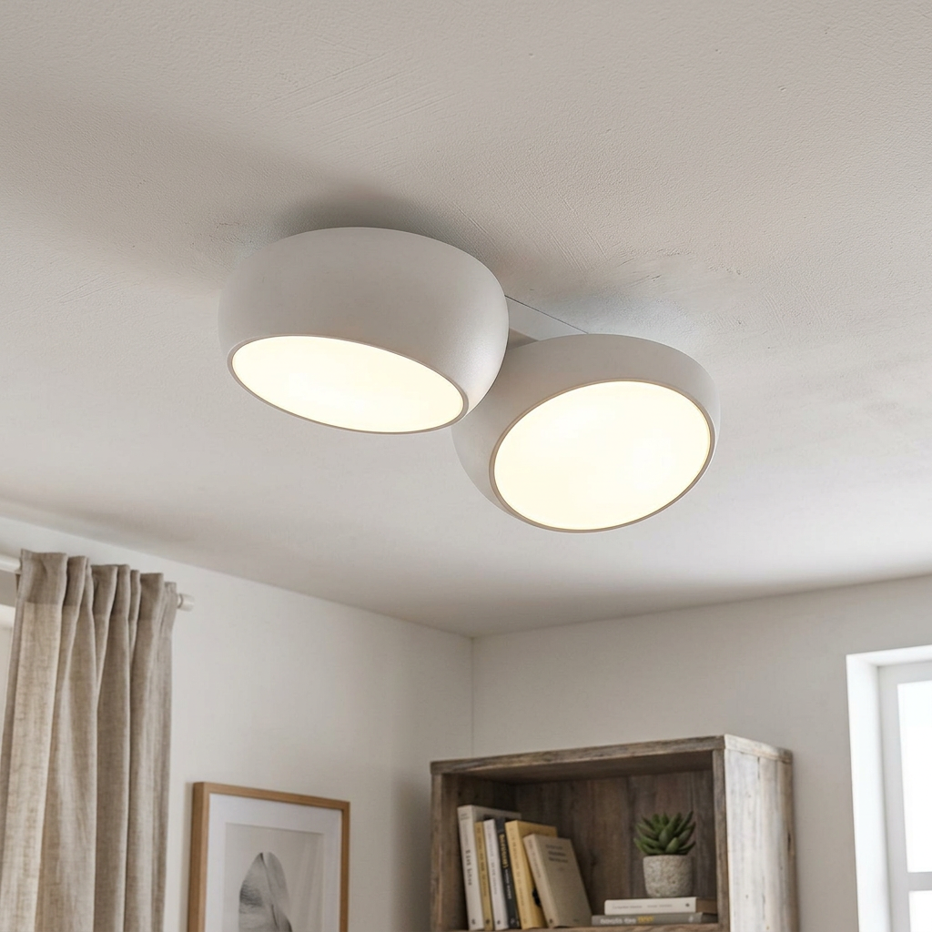 Modern Minimalist Combination Round Iron Plastic Flush Mount Ceiling Light