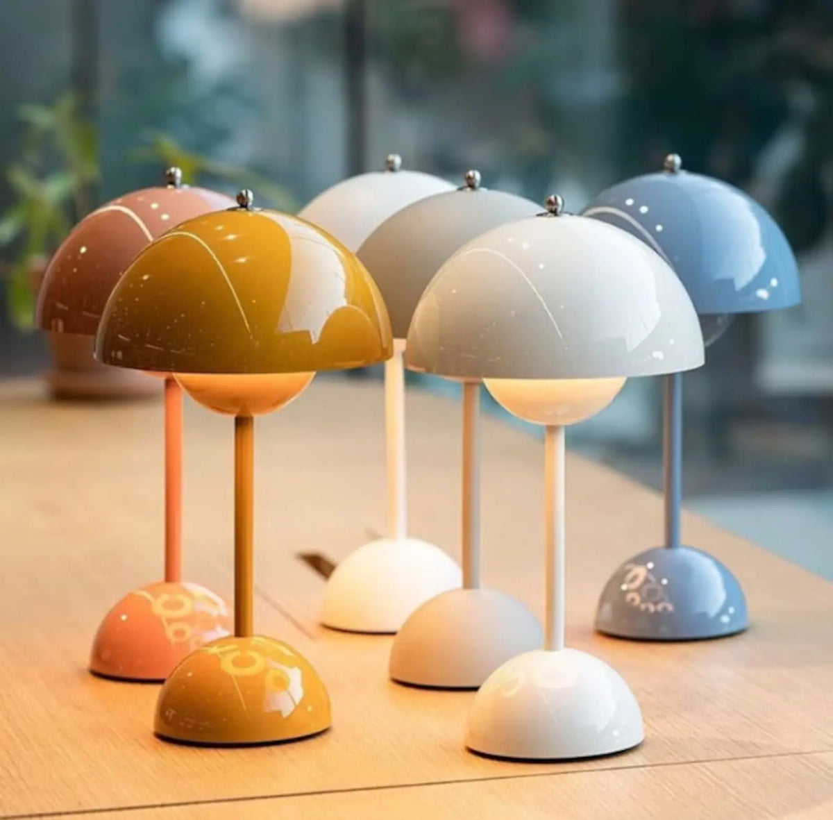 180mm Cordless Mushroom Table Lamp