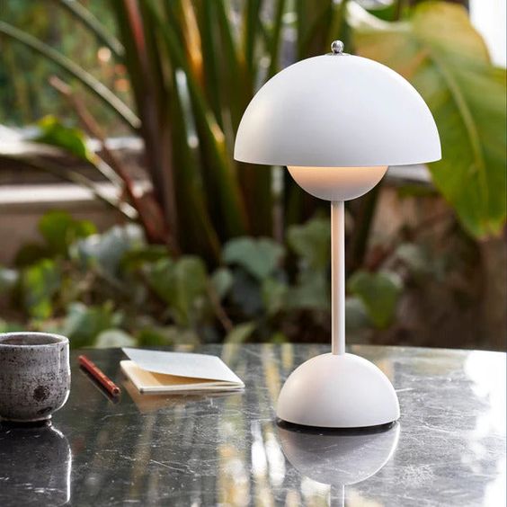 180mm Cordless Mushroom Table Lamp